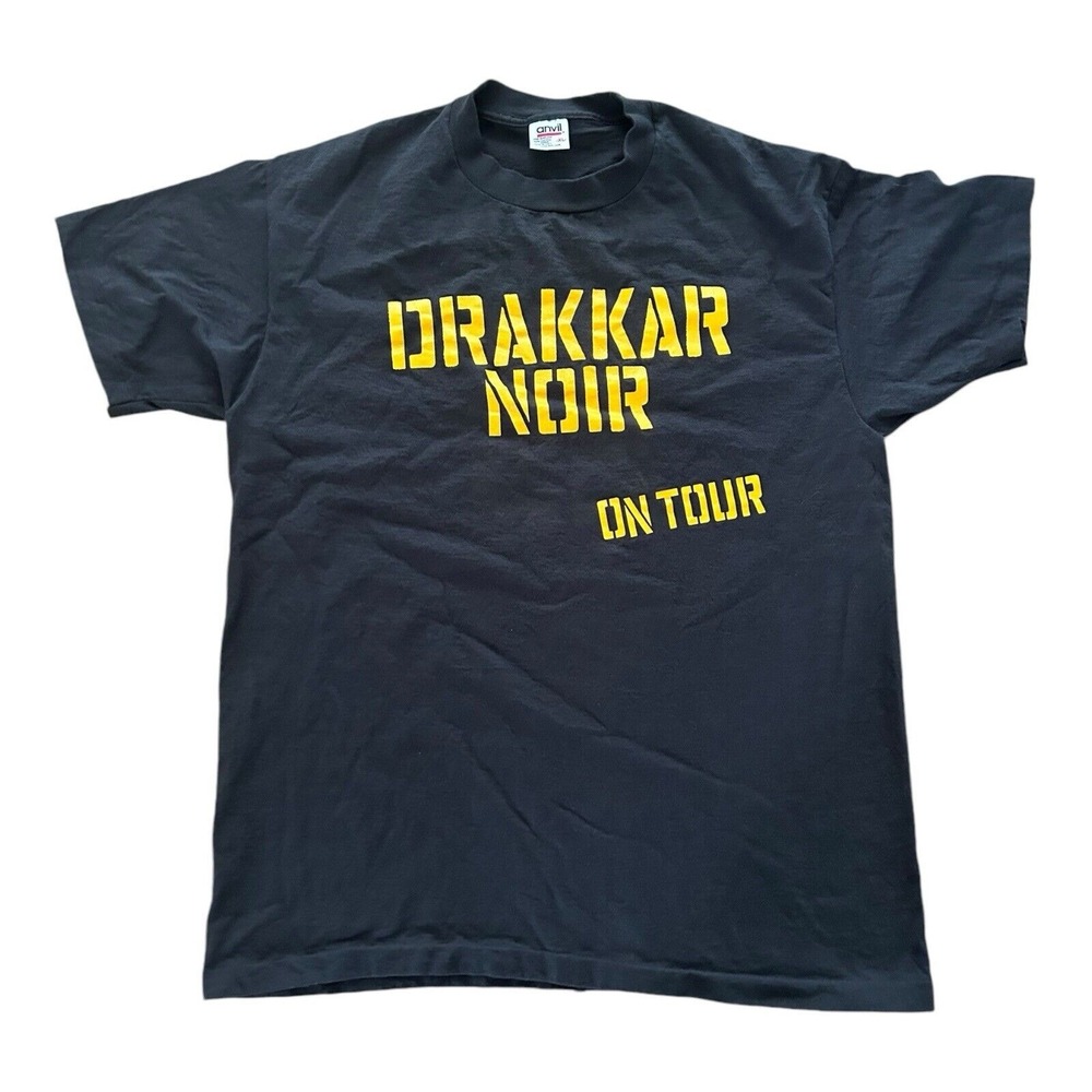 Vtg 90's Drakkar Noir On Tour 95 Single Stitch T-Shirt Size XL Cologne Promo